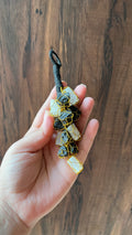 BLACK TOURMALINE AND SELENITE HANGER
