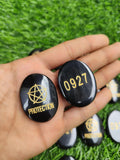 BLACK TOURMALINE COIN