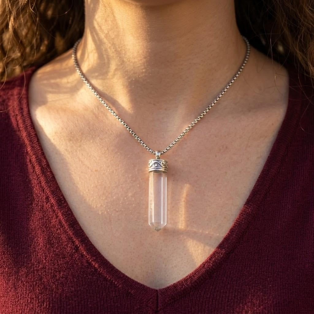 CLEAR QUARTZ PENDANT