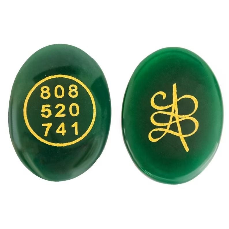GREEN AVENTURINE COIN
