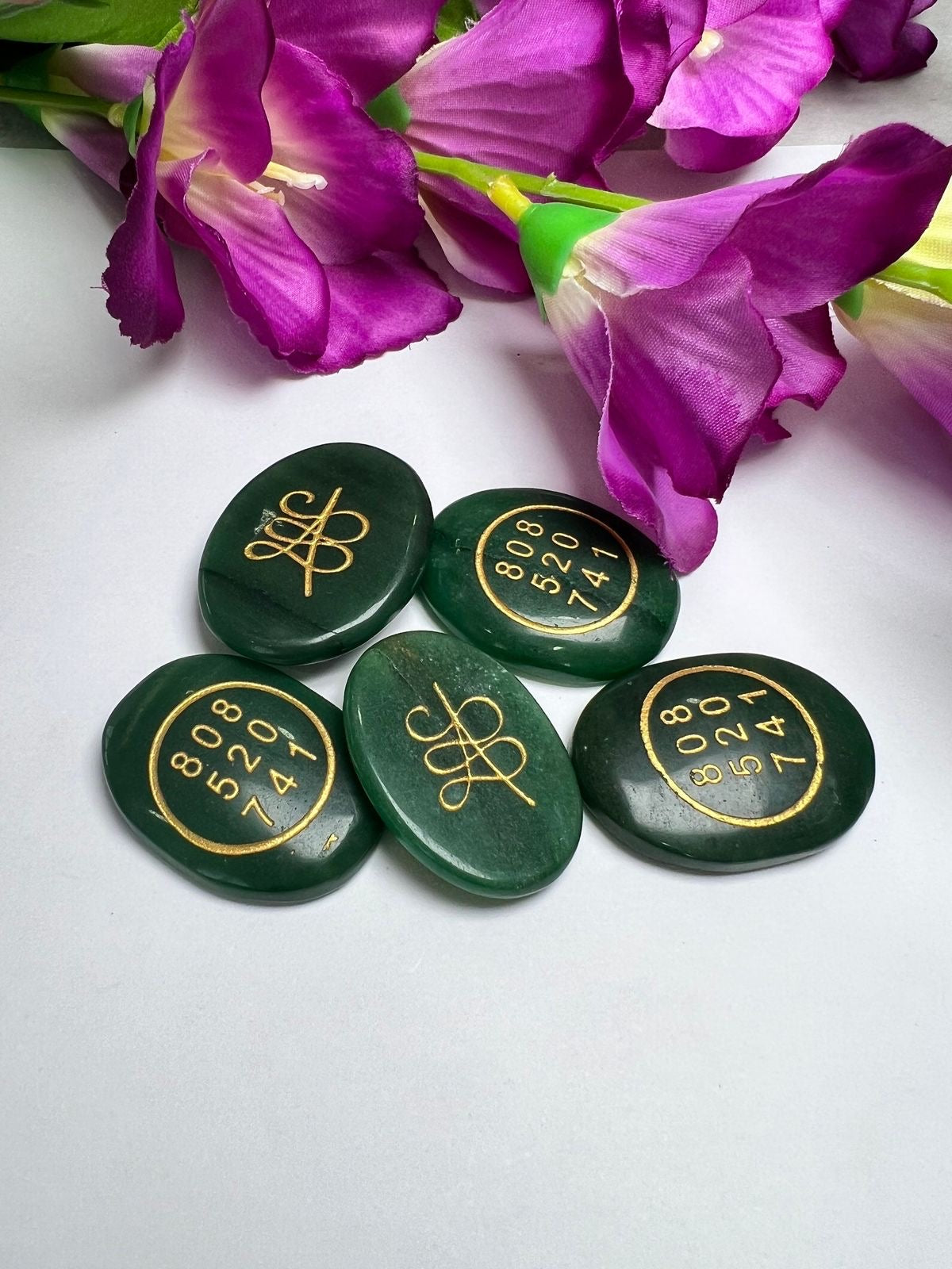 GREEN AVENTURINE COIN