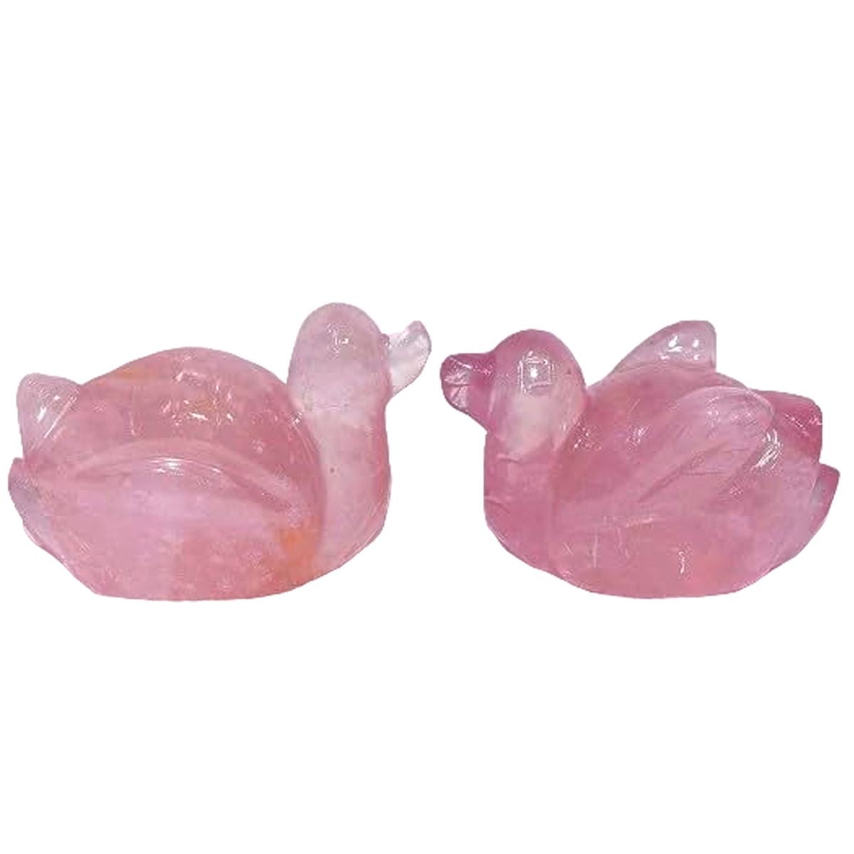 ROSE QUARTZ MANDARIN DUCKS