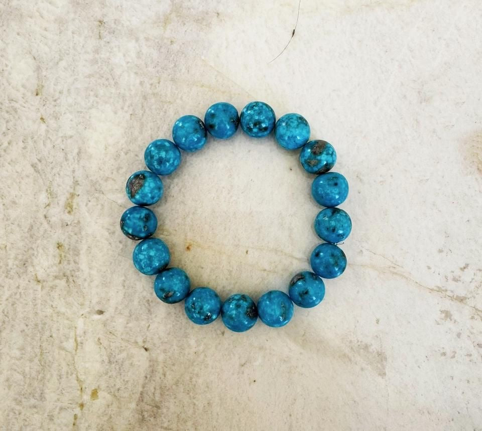 TURQUOISE 10MM BRACELET