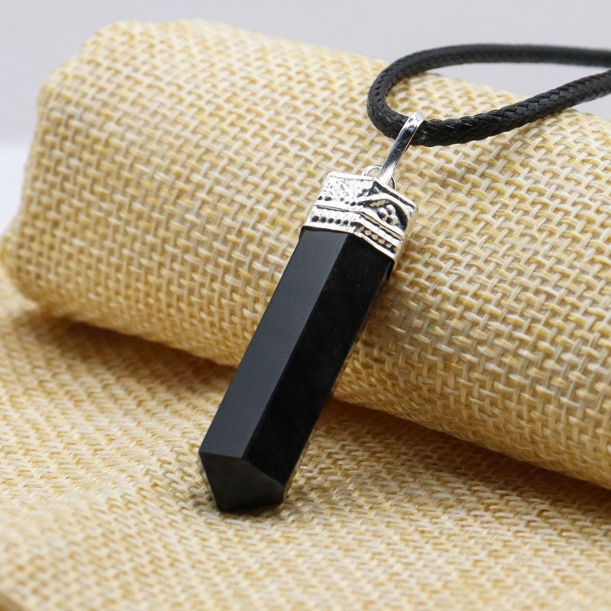 BLACK TOURMALINE PENDANT